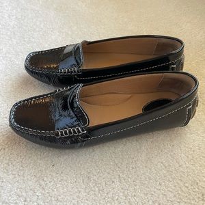Clarks Black Leather Loafers Size 8.5